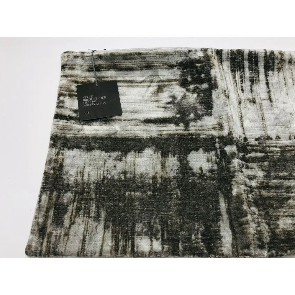 Restoration Hardware Velvet Brushstroke Four Square Lumbar‎ Pillow Cover